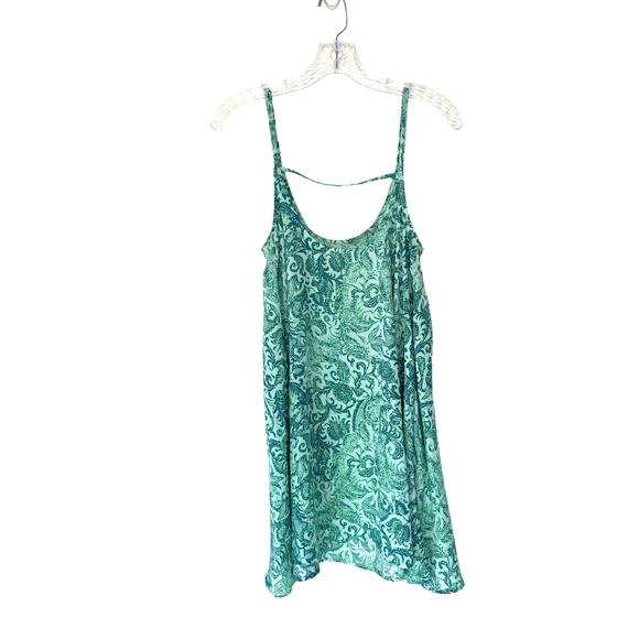 Intimately Free People Green Paisley Lightweight Print Emily‎ Slip Dress Size XS - Picture 5 of 7